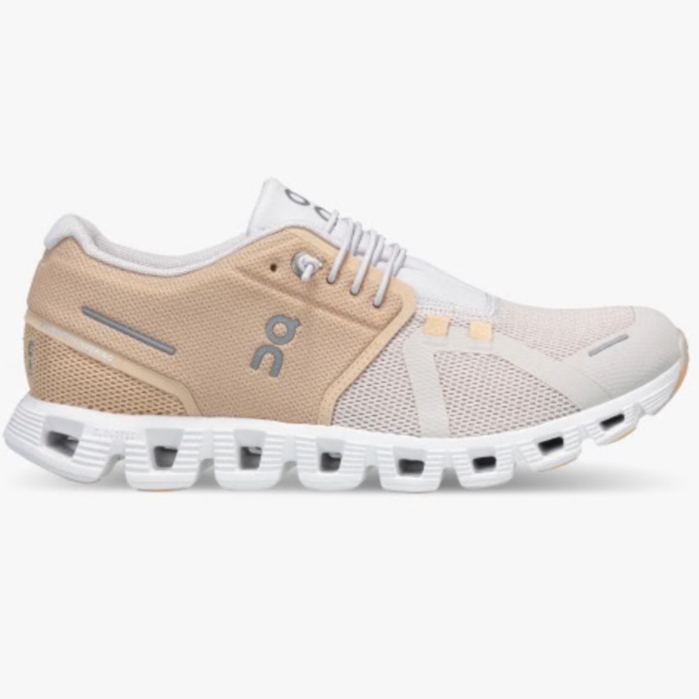 On Cloud 5 Fuse Sneakers - Savannah Pearl Size 10